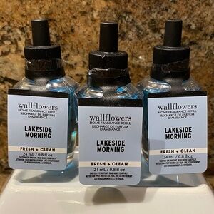 “LAKESIDE MORNING” by B&BW (3)-Wallflowers Home Fragrance Refills, 0.8 fl oz NWT
